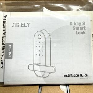 Sifely Smart Lock Touchscreen Keypad Deadbolt WiFi App Control Silver